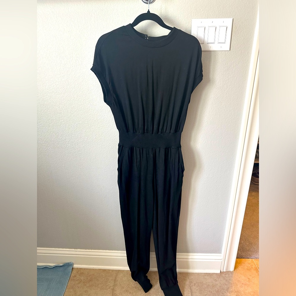 Bishop and Young black jumpsuit with pockets